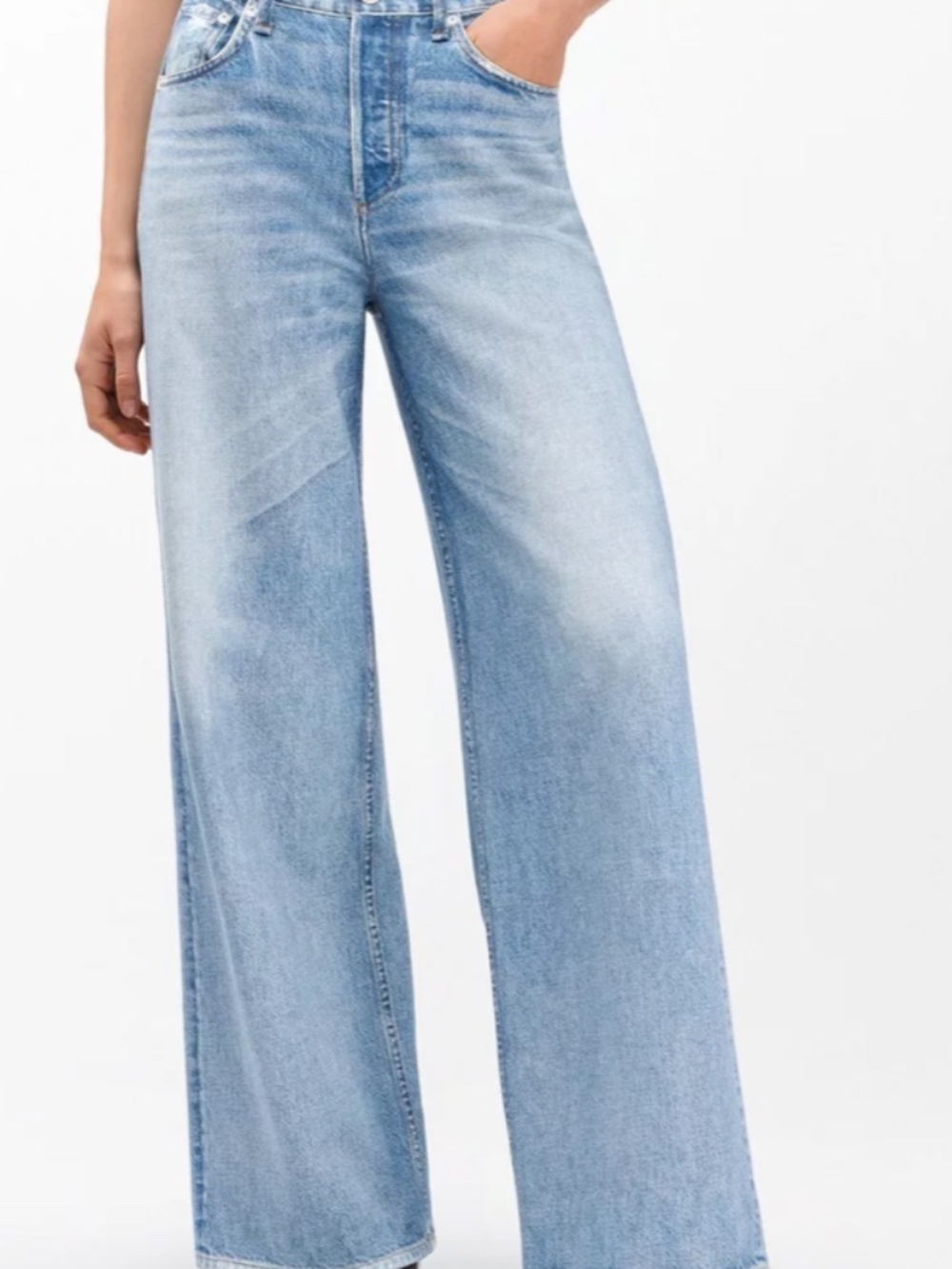 Rag & Bone Miramar Sofie Wide Leg Sweatpant Jeans Size 25(tag) Baggy Comfy Y2K